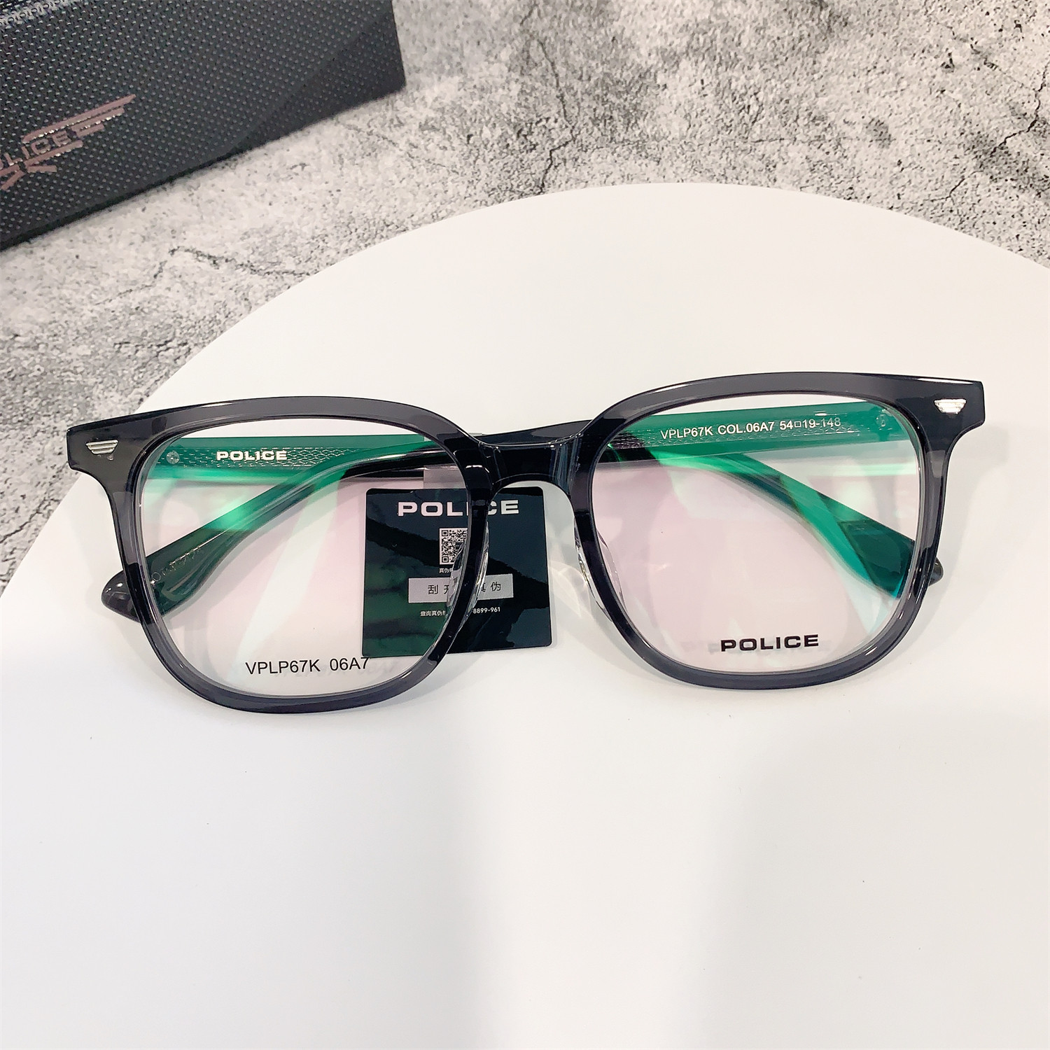 POLICE魄力思警察眼镜框架新款光学定制男女近视配度数VPLP67K