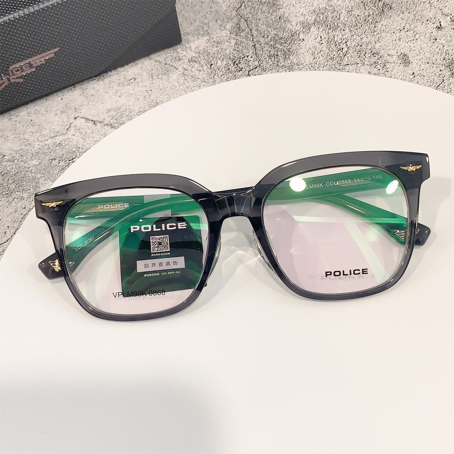POLICE魄力思警察眼镜板材框架新款光学男女近视素颜VPLM99K