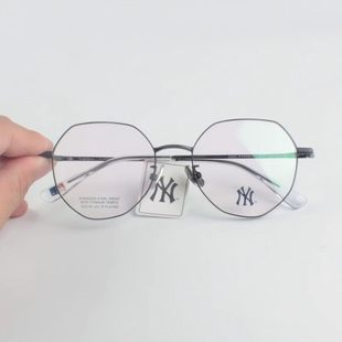 镜架6080 潮复古近视韩版 MLB纽约洋基时尚 方形眼镜架男女气质款