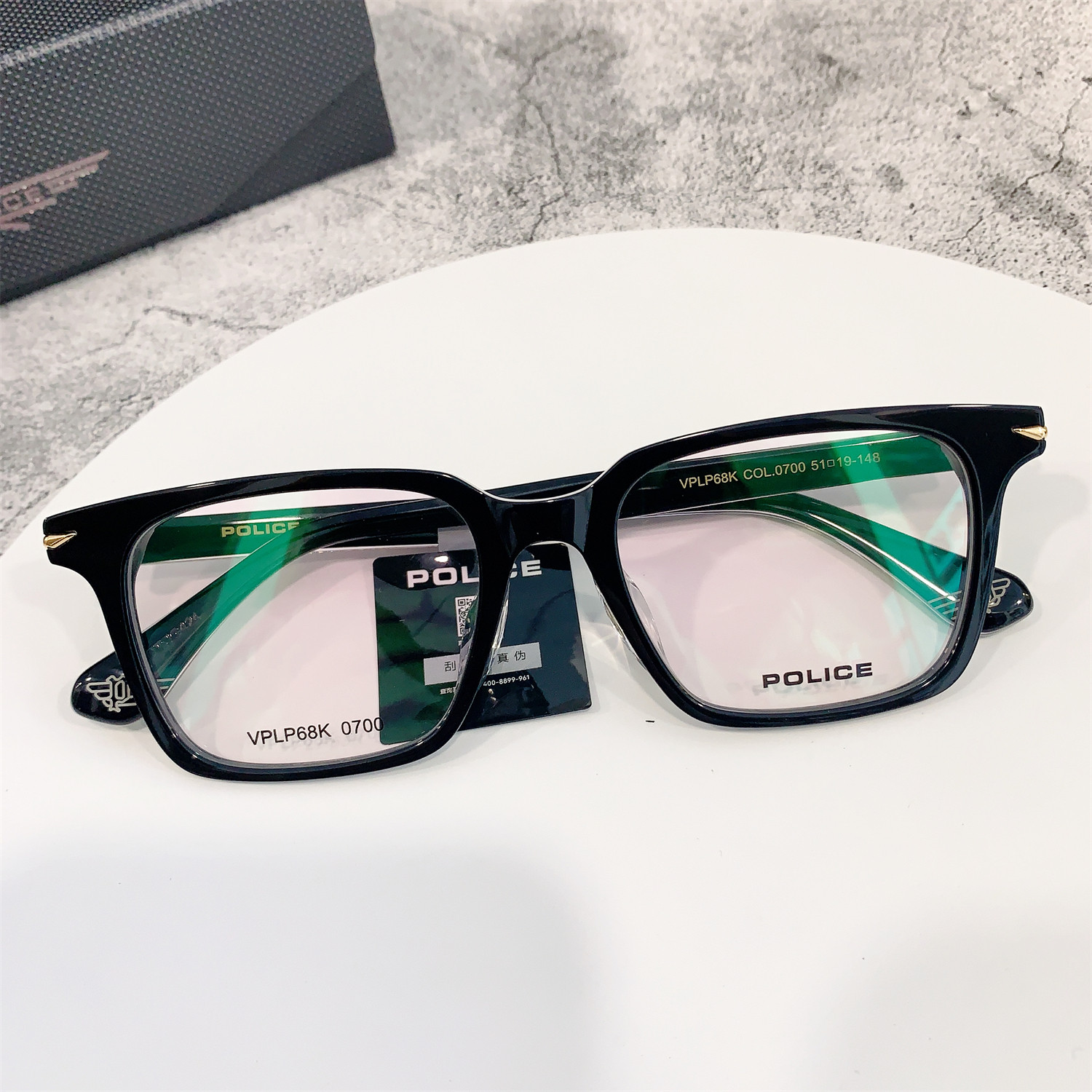 POLICE魄力思警察眼镜框架新款光学定制男女近视配度数VPLP68K