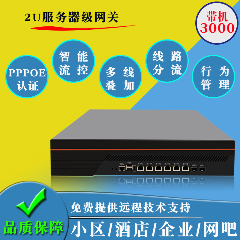 2u B75软路由器整机千兆光口企业工控机ROS爱快2U机箱多WAN口宽带叠加PPPOE认证计费系统/lede/维盟/派网_虎窝淘