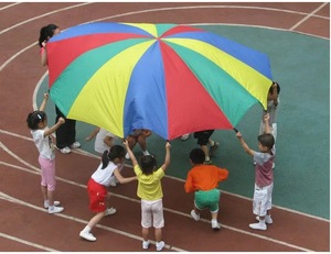 儿童感统训练器材*幼儿园早教户外集体活动运动游戏用品*彩虹伞