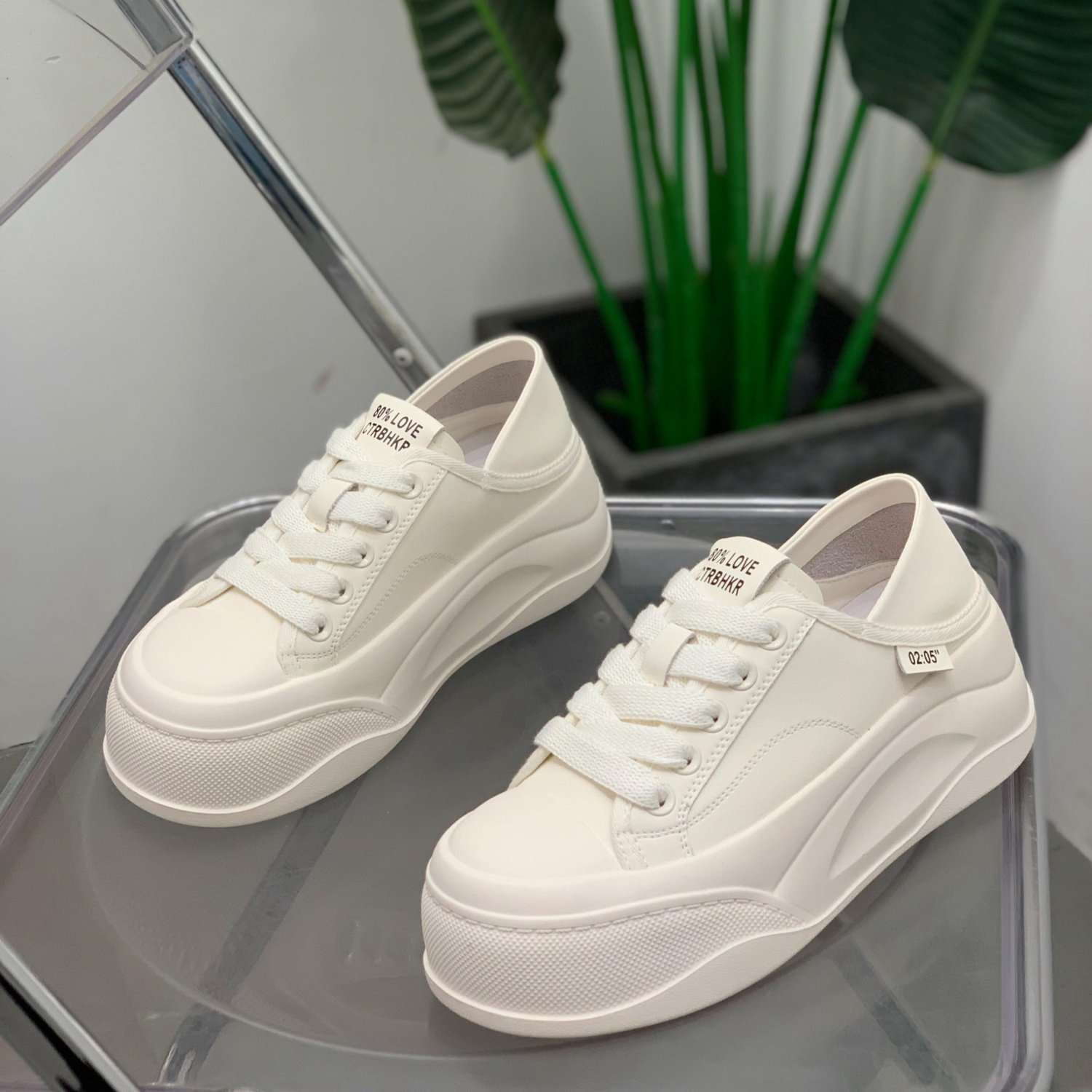 丑萌真皮小白鞋女2026春季新款大头鞋百搭学生休闲鞋厚底显瘦板鞋,女鞋,休闲板鞋,淘宝优惠券,粉丝福利购,淘宝优惠卷