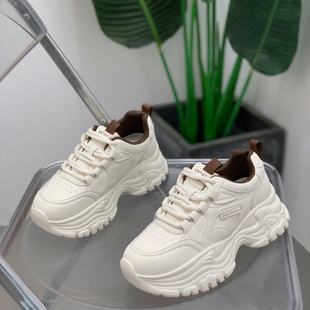 韩版显脚小运动老爹鞋女2025秋季新款超火百搭轻便不累脚休闲鞋子