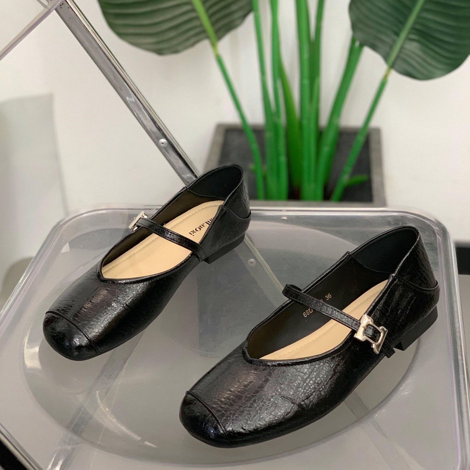 法式复古方头玛丽珍鞋女2026年春季新款浅口女鞋子一字带平底单鞋,女鞋,浅口单鞋,淘宝优惠券,粉丝福利购,淘宝优惠卷