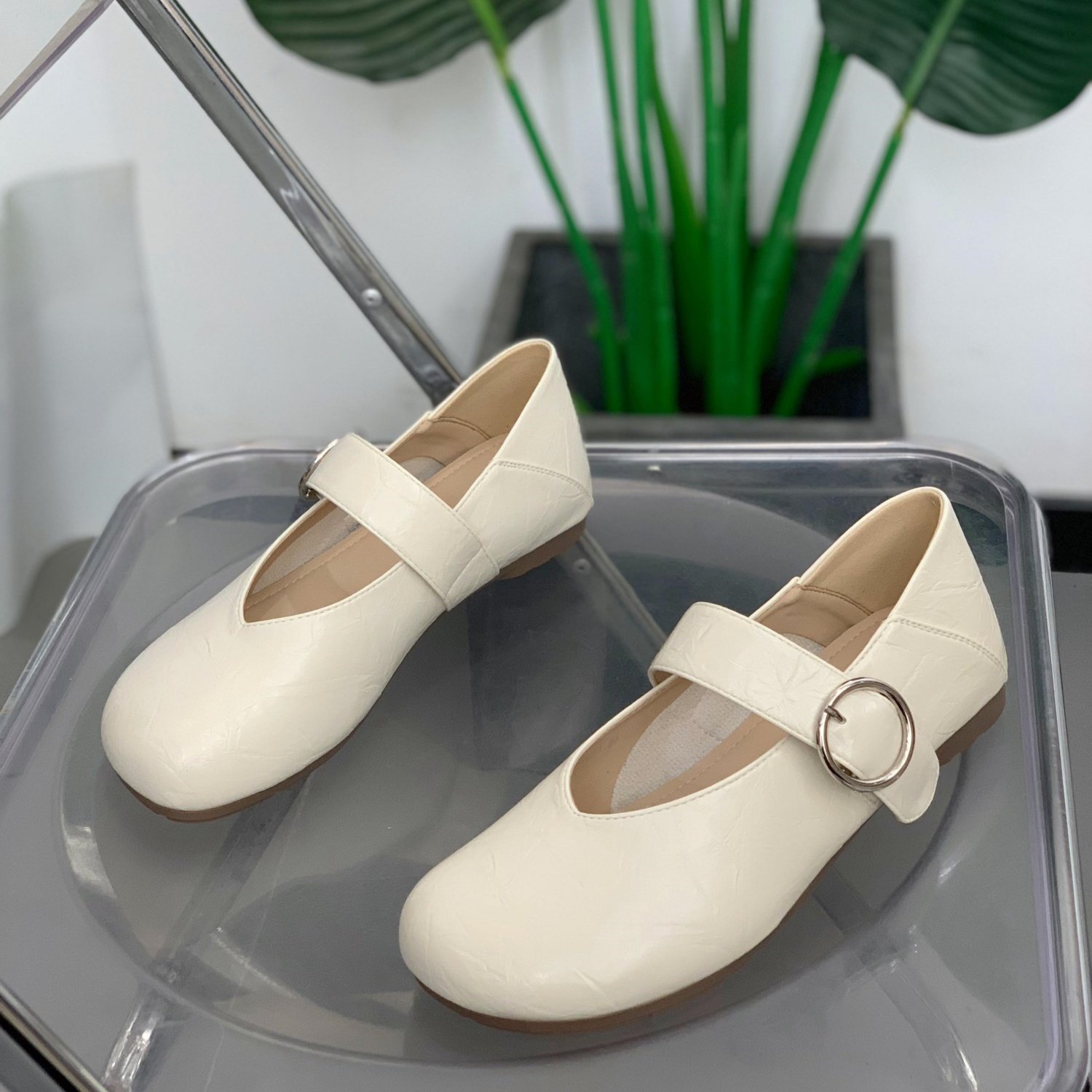 浅口平底玛丽珍鞋女2026年春季新款百搭单鞋网红英伦风软底小皮鞋,女鞋,玛丽珍鞋,淘宝优惠券,粉丝福利购,淘宝优惠卷