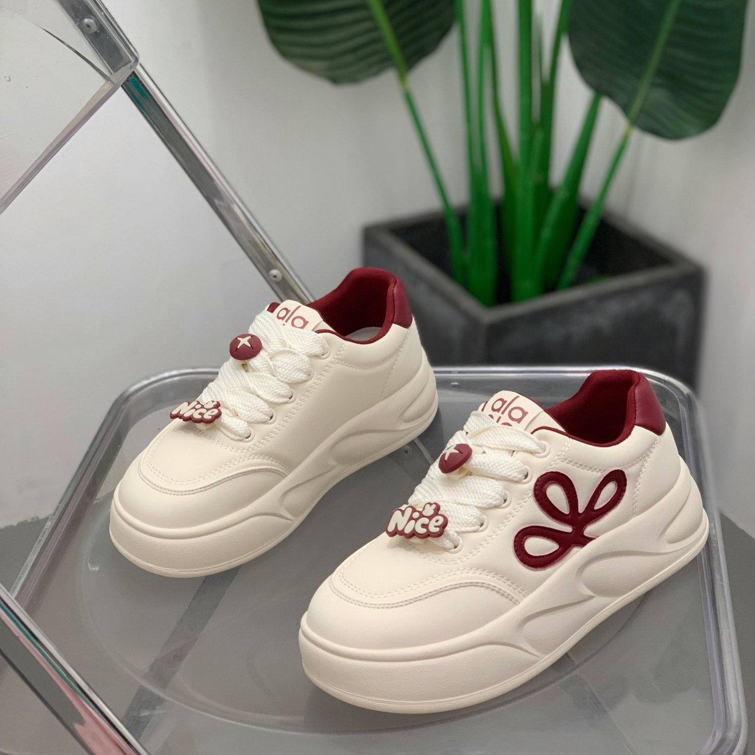 厚底百搭面包鞋女2025年秋季板鞋轻便大头鞋增高显瘦运动休闲女鞋,女鞋,时尚休闲鞋,淘宝优惠券,粉丝福利购,淘宝优惠卷