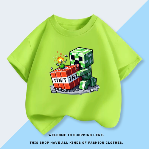 我的世界男童纯棉2025新款夏季T