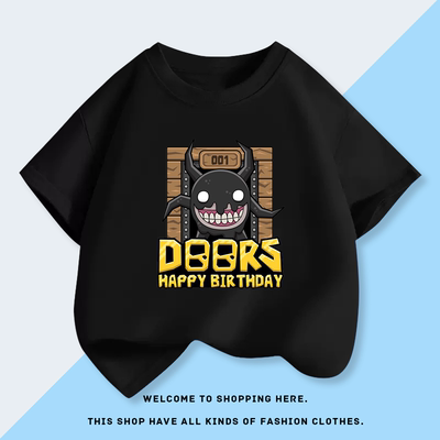 Roblox逃离大门doors短袖T恤短裤