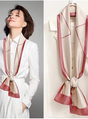 丝巾聚酯纤维女生百搭时尚