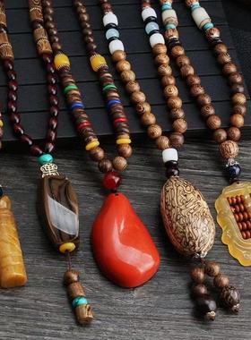 项链唐装风百搭挂饰复古吊坠