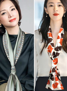 百搭薄款丝巾复古韩国丝巾