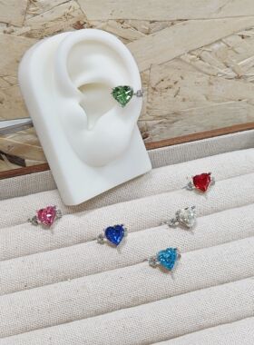 施家华子爱神之箭爱心耳骨夹甜酷个性耳饰女