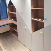 可比兔圆形拉手儿童房衣柜柜门抽屉柜子门把手卡通马卡龙陶瓷彩色