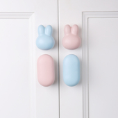 儿童房衣柜拉手兔子可爱卡通陶瓷女孩柜子柜门抽屉门把手彩色男孩