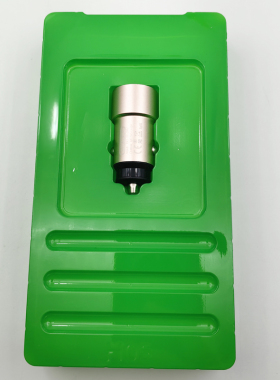 金属车载充电器合金双USB快速车充手机快充通用12V安全锤2.4A安5A