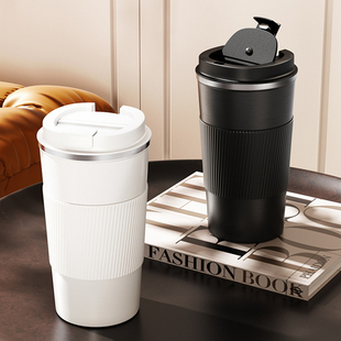 商务304不锈钢咖啡杯子定制印logo男女便携车载随行保温水杯刻字