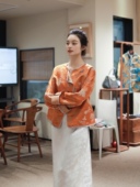 盛唐牡丹新中式 2023春夏花锦缎吉祥八宝外套女拍下改价2760