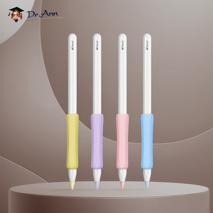 适用电容笔握笔器防滑增强手感Apple pencil一代二代pro笔握硅胶ipencil平替通用防摔防滚落