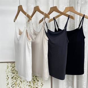 【带胸垫 免穿文胸】真丝混纺凉感吊带大胸显小 小胸圆润挺拔打底