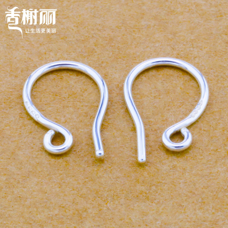 足银999实心纯银耳钩 DIY手工银耳勾饰品首饰耳钉防过敏配件养耳,饰品/流行首饰/时尚饰品新,银饰耳饰,淘宝优惠券,粉丝福利购,淘宝优惠卷