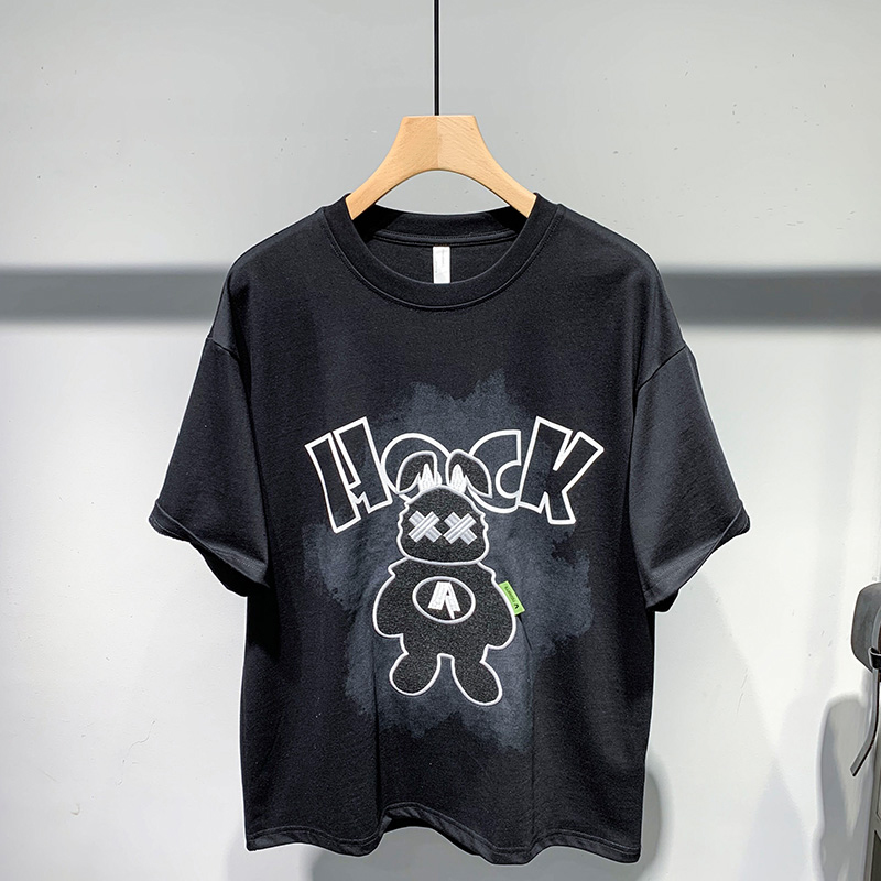 特琳露韩版重磅百搭短袖T恤