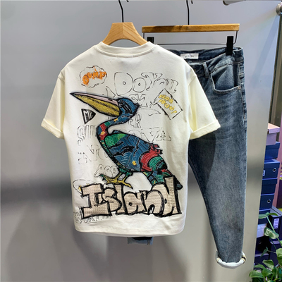 2025夏季新款潮牌休闲短袖体恤衫