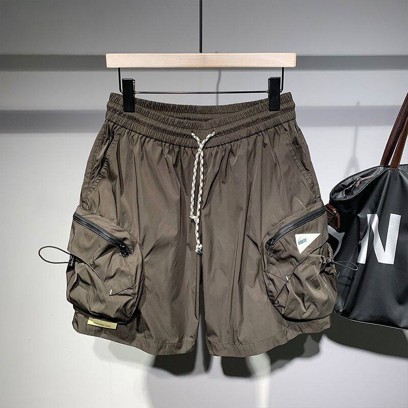 2026夏季潮牌新款拉链大口袋工装短裤男运动高级感宽松休闲五分裤