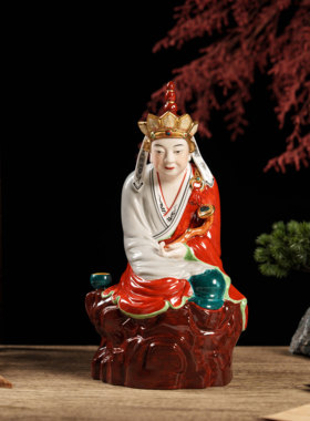 辰天陶瓷无语佛雕塑摆件