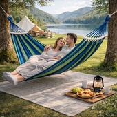 防侧翻吊床户外休闲秋千室内吊椅单双人帆布露营学生宿舍