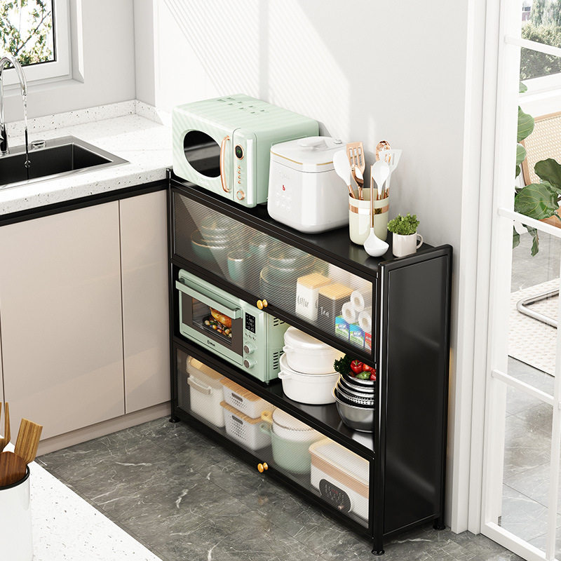 厨房置物架落地多层带柜门餐边柜窄型超窄极窄薄柜超薄靠墙储物柜,住宅家具,餐边柜,淘宝优惠券,粉丝福利购,淘宝优惠卷
