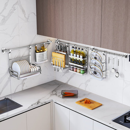 304不锈钢挂件套餐厨房置物架