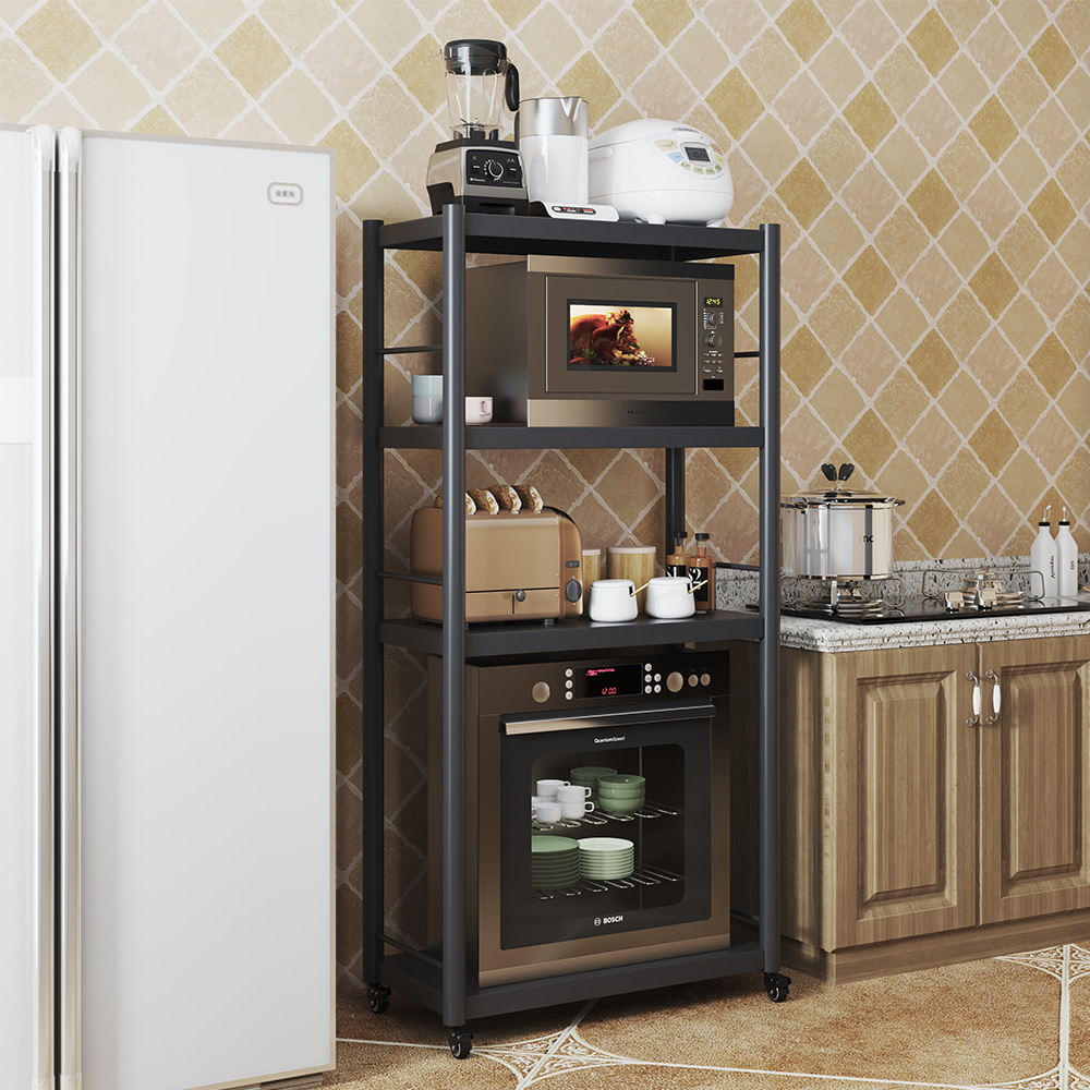 厨房置物架落地式多层消毒柜储物洗碗机咖啡机微波炉烤箱架子收纳
