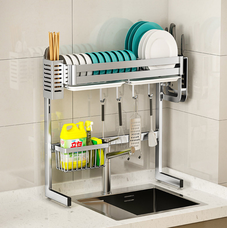 304不锈钢水槽置物架厨房水槽极窄窄边窄款小尺寸沥水碗架收纳层,厨房/烹饪用具,厨房置物架/置物柜/角架,淘宝优惠券,粉丝福利购,淘宝优惠卷