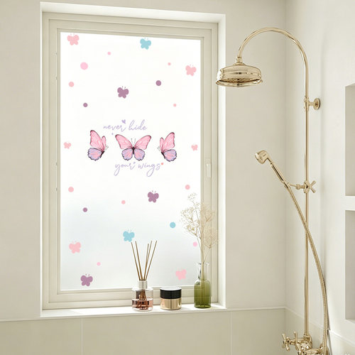 优卡伊蝴蝶防窥防水玻璃贴膜