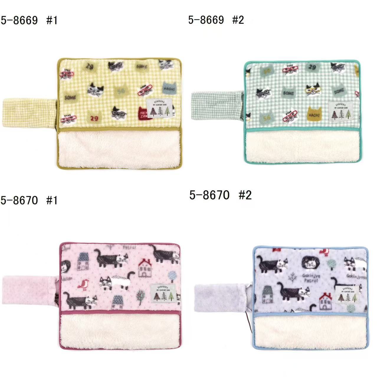 日本Kusuguru猫咪图案暖脚垫