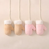 Детские демисезонные мультяшные утепленные перчатки для новорожденных