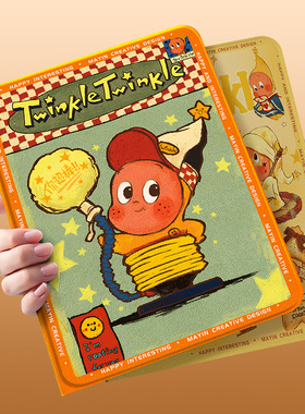 星星人ipad平板保护壳橙色适用于ipadpro保护套11寸ipad11带笔槽air7防摔a16硅胶10代mini7轻薄防弯10代软壳