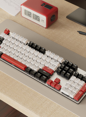 AOC GK410真机械键盘青轴黑轴茶轴红轴电竞游戏有线办公电脑外设