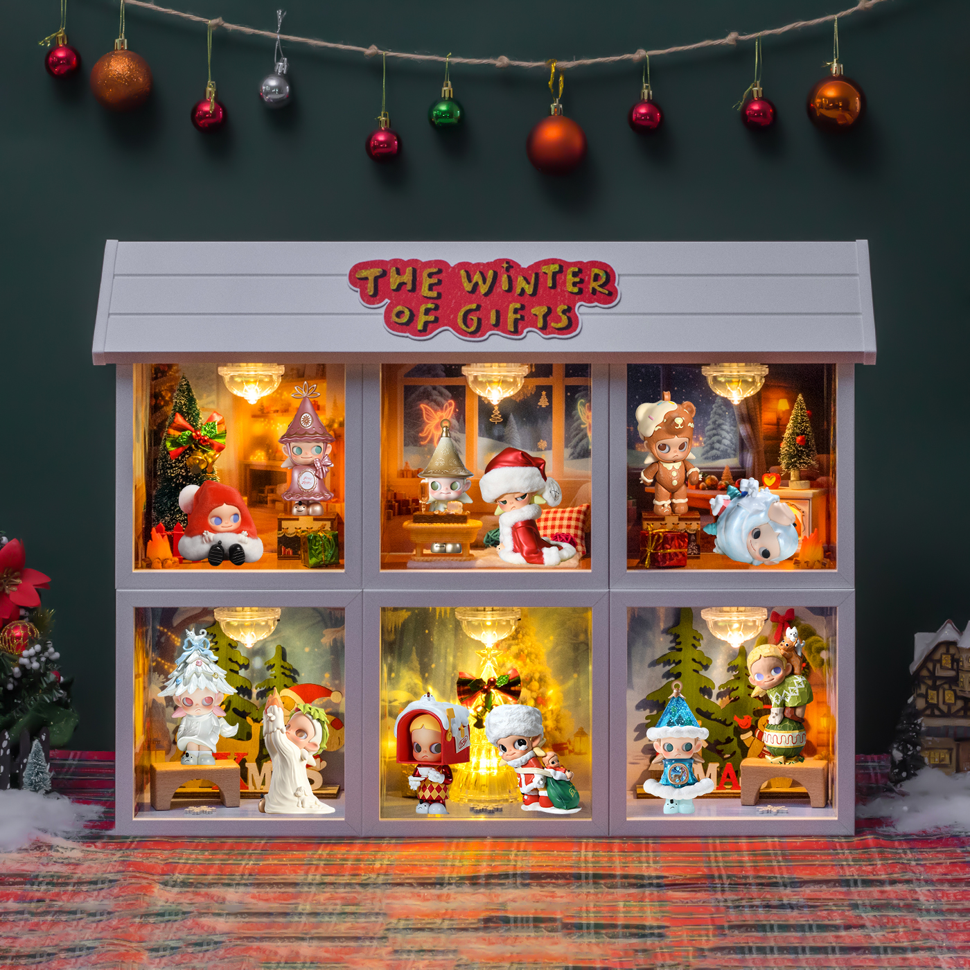 Zsiga收礼物的冬天系列展示盒