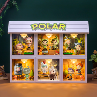 适用POPMART泡泡玛特POLAR宝拉第二季林边秘径系列盲盒收纳展示盒