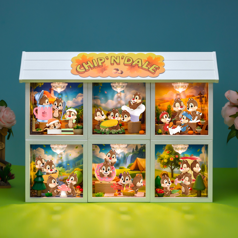 迪士尼奇奇蒂蒂玩闹兄弟展示盒