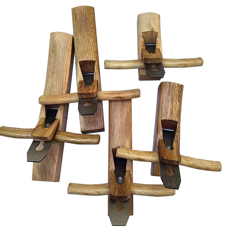 牛角把手刨子木工刨硬木刨青冈木木工刨刀推刨手工刨光刨木工工具