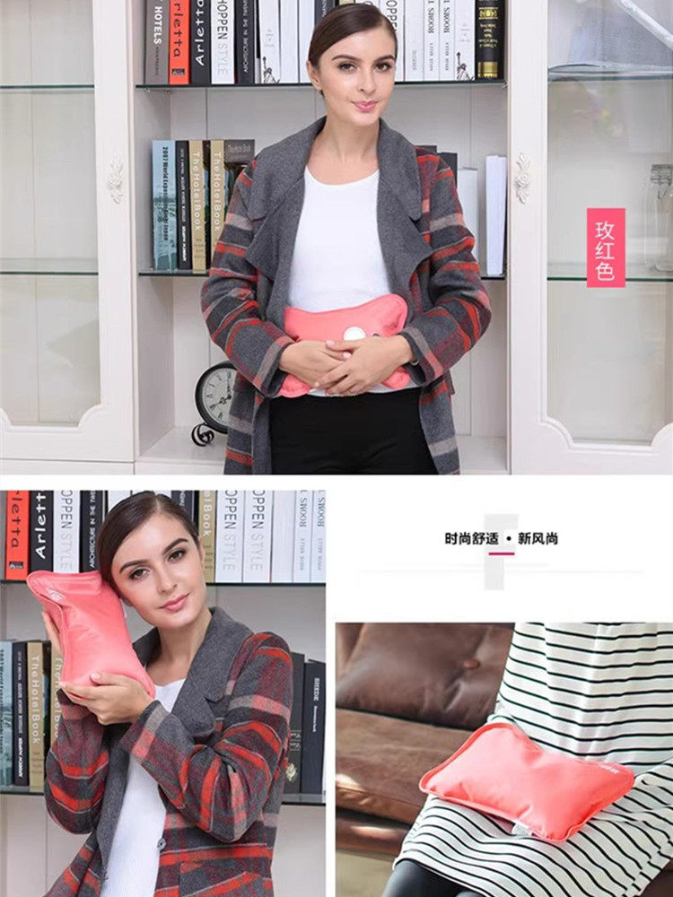 벨트 워머 뜨거운 물병 생리통이있는 소녀를위한 충전식 폭발 방지 물이 채워진 전기 히터 배꼽 뜨거운 물 가방 손 따뜻하게