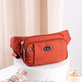 多层腰包女2025新款 运动胸包手机小背包牛津布单肩斜挎包帆布包包