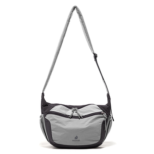 Fouvor火狐撞色轻便单肩斜挎包女大容量通勤小众休闲简约饺子包