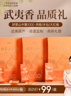 孝文家茶山中集1000系列肉桂武夷岩茶乌龙茶叶大红袍 单盒