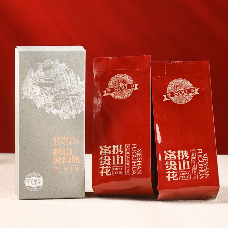 孝文家茶富贵花800岩茶大红袍武夷山茶叶乌龙茶品鉴装 2泡图片