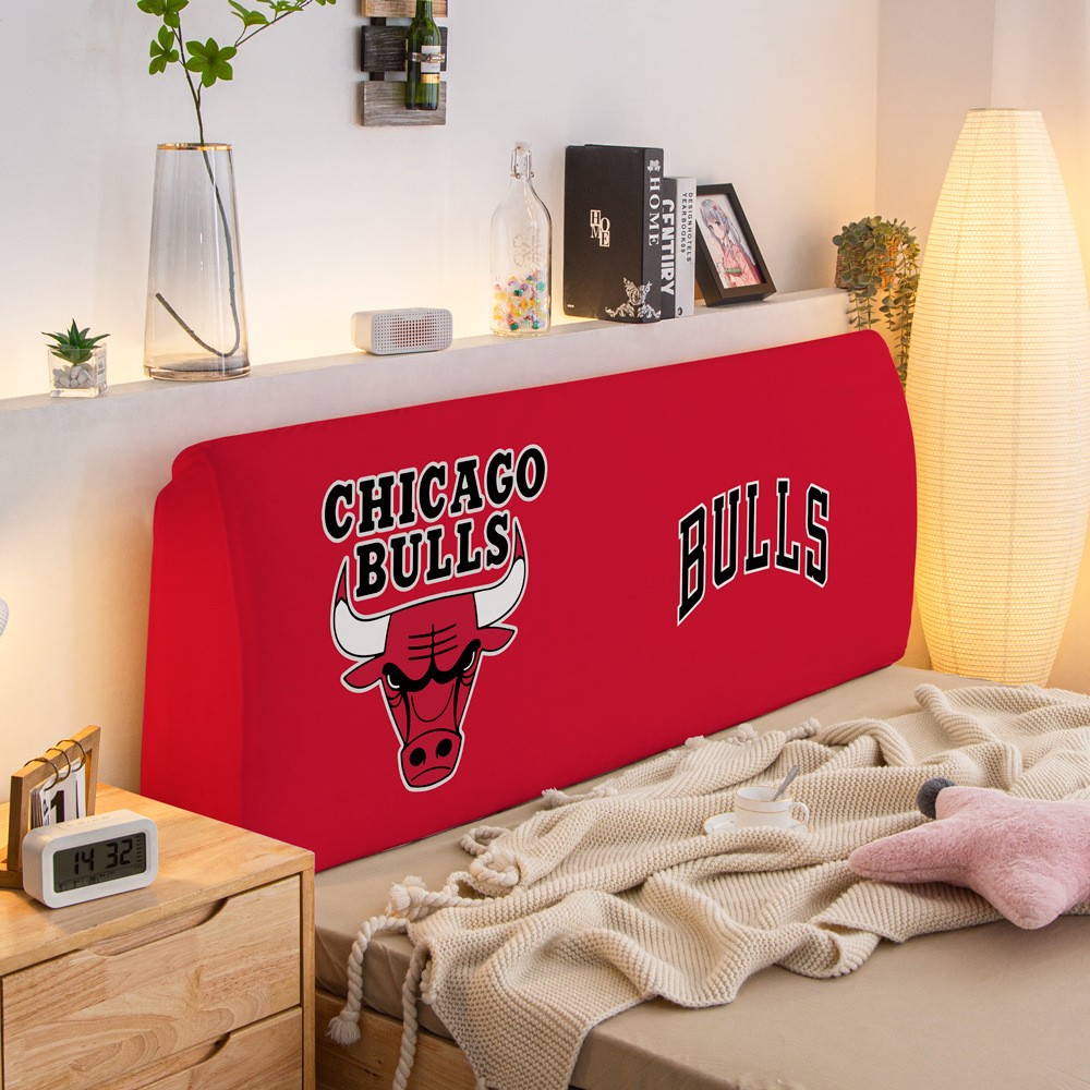 欧美风NBA篮球风短毛绒床头罩1.8