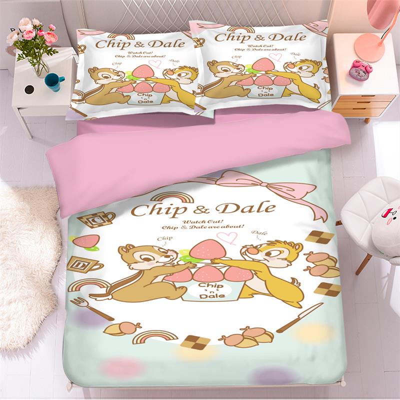 卡通迪士尼奇奇蒂蒂床上四件套